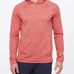 01. Algo SmoothTech Ethan Performance Fleece Hoodie Salmon